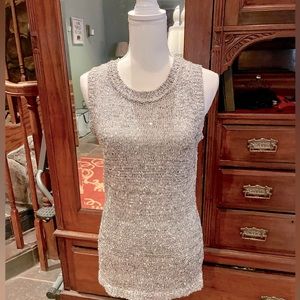 Forever 21 Love 21 soft silver sparkle sweater.